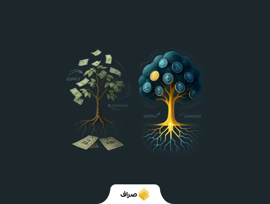 تفاوت پول فیات و ارز دیجیتال