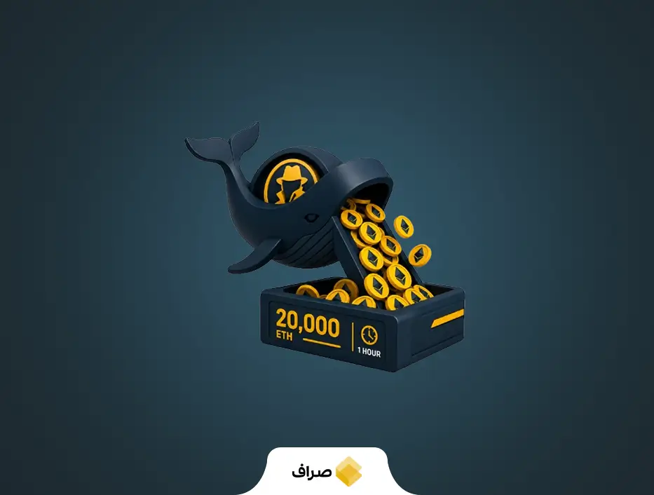 نهنگ ناشناس ۲۰ هزار اتریوم را در یک ساعت فروخت؛ فشار کوتاه‌مدت بر بازار ETH