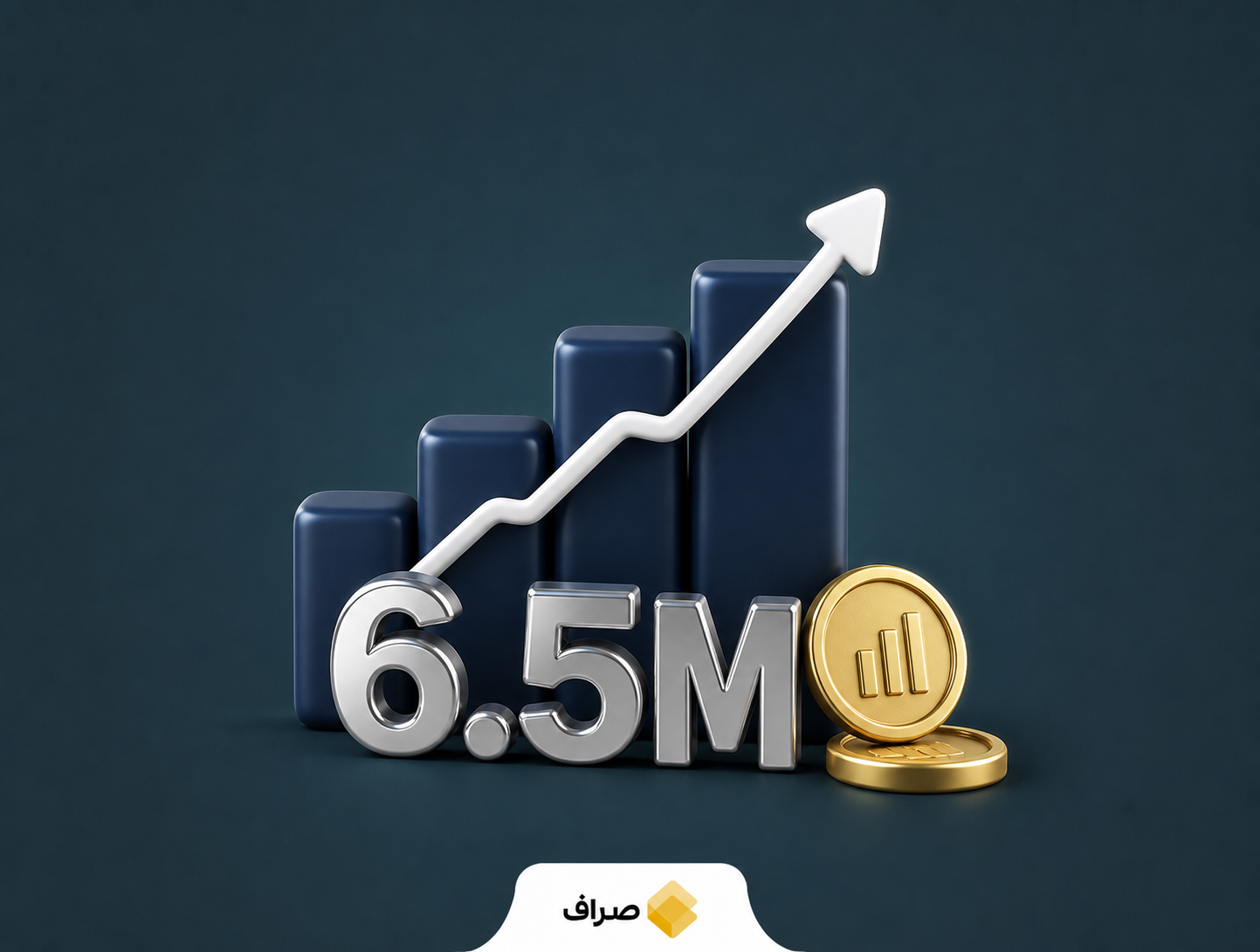 نمودار صعودی شاخص کل بورس تهران که برای اولین بار از مرز ۶.۵ میلیون واحد عبور کرد