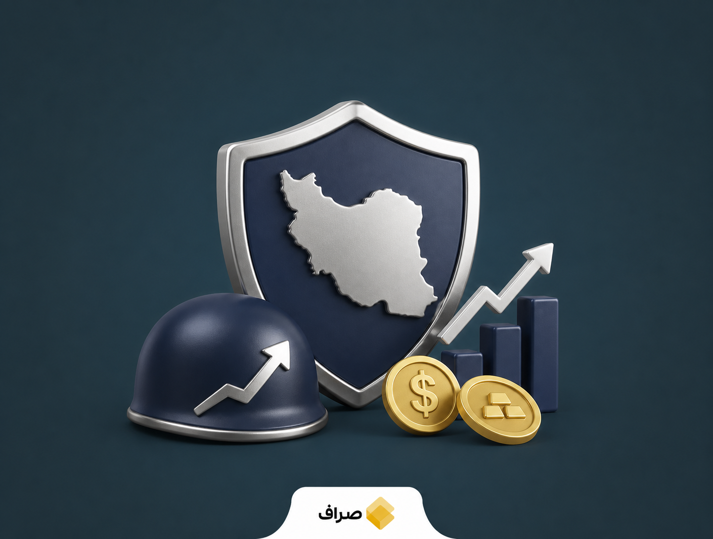 تصویر نمادین از پزشکیان و اظهارات درباره جنگ اقتصادی و تاثیر آن بر بازارهای مالی ایران