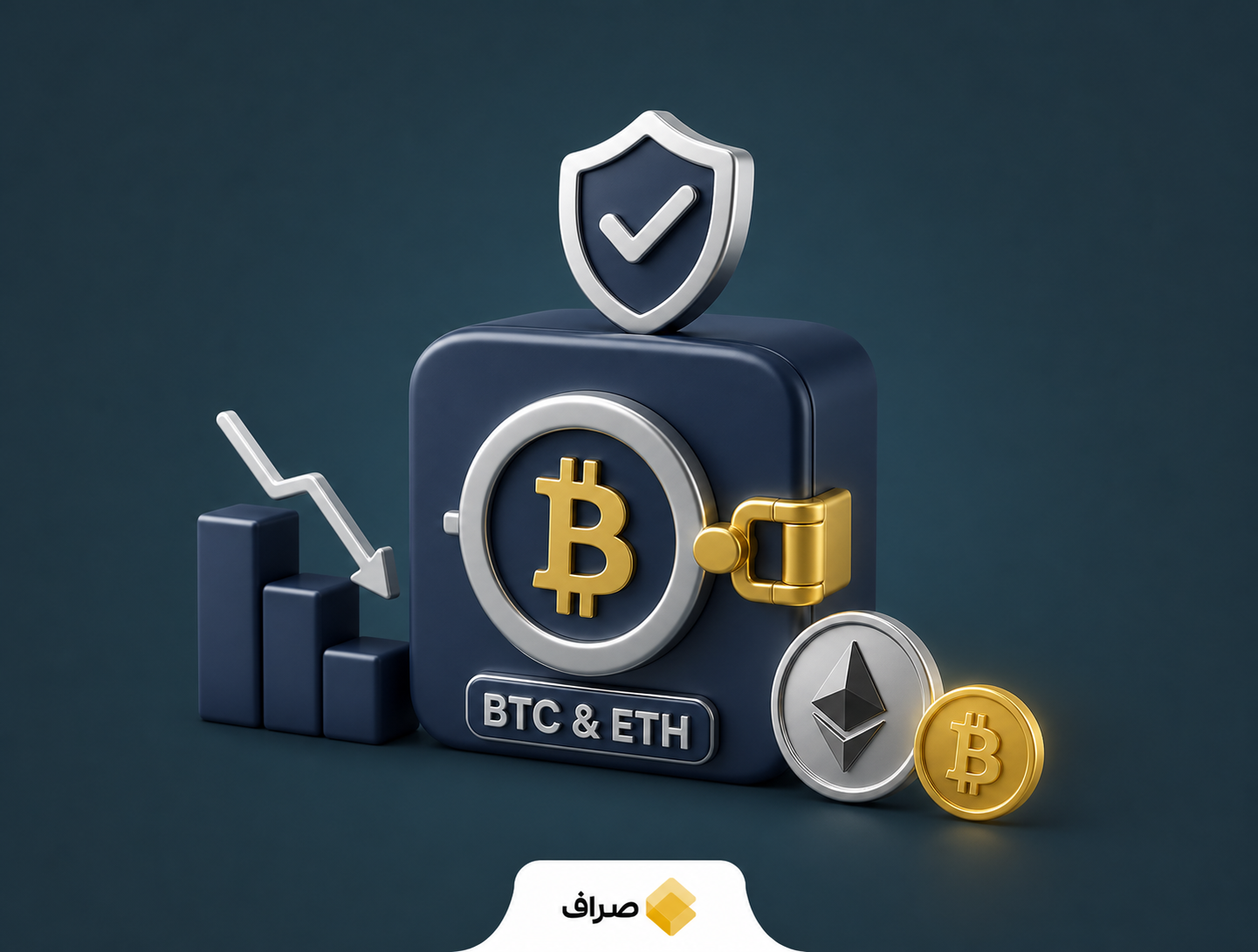 نمودار خروج سرمایه از آلت‌کوین‌ها و رشد بیت‌کوین و اتریوم در بازار ارز دیجیتال