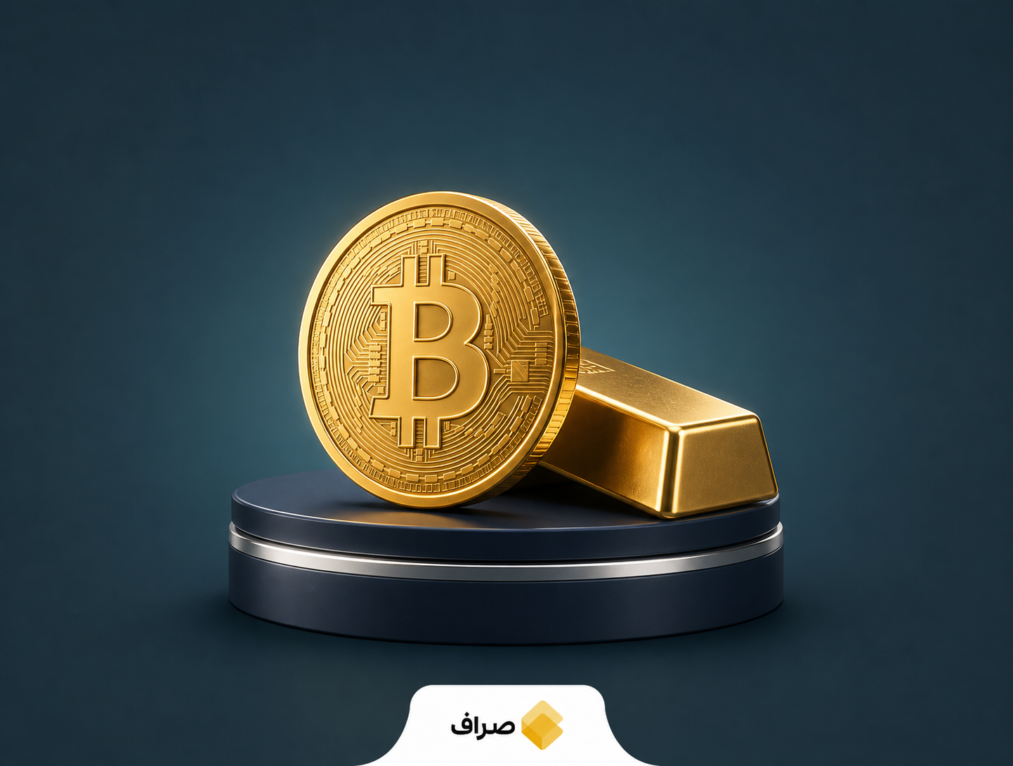 نمودار رشد بیت‌کوین و طلا در ماه اوت