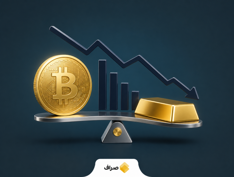 مقایسه رفتار بیت‌کوین و طلا در برابر نرخ بهره آمریکا
