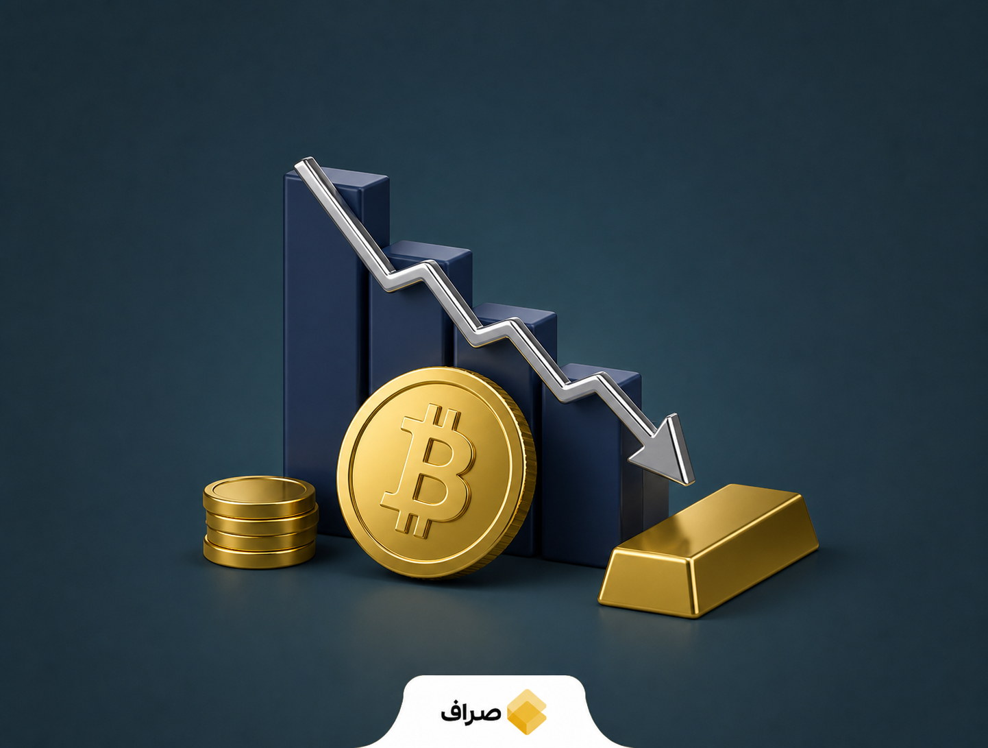 افت همزمان بیت کوین و طلا در بازارهای جهانی