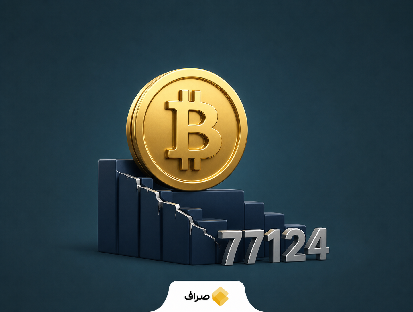 نمودار و تصویر مفهومی قیمت بیت‌کوین و دیدگاه گریاسکیل درباره پایان ریزش