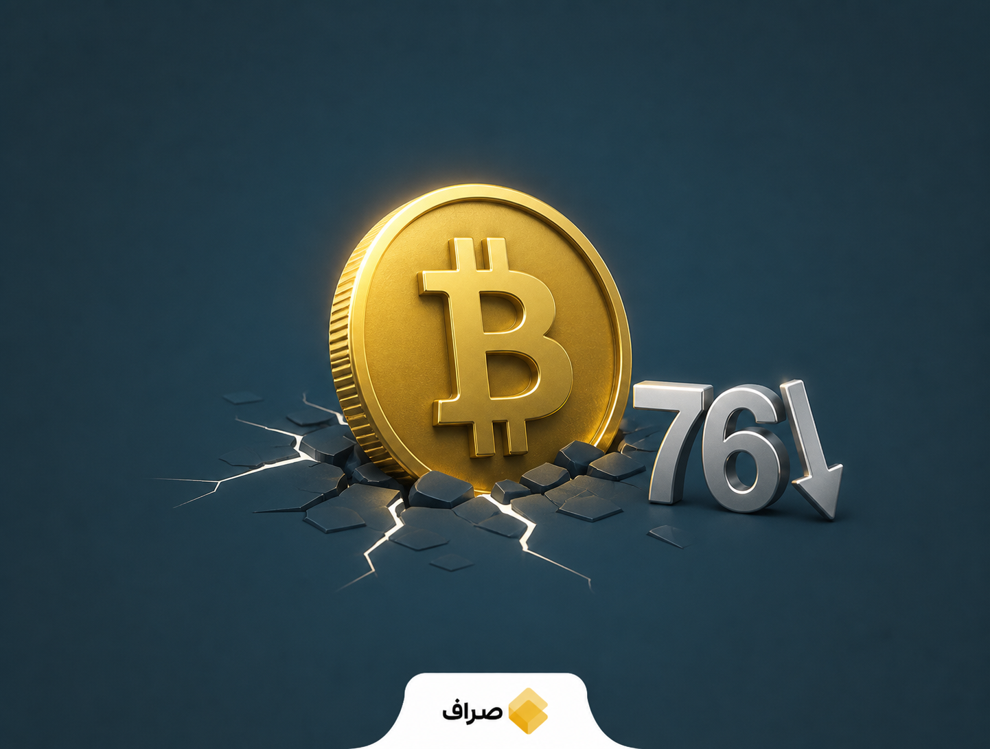 نمودار سقوط بیت‌کوین و لیکوییدیشن معاملات اهرمی