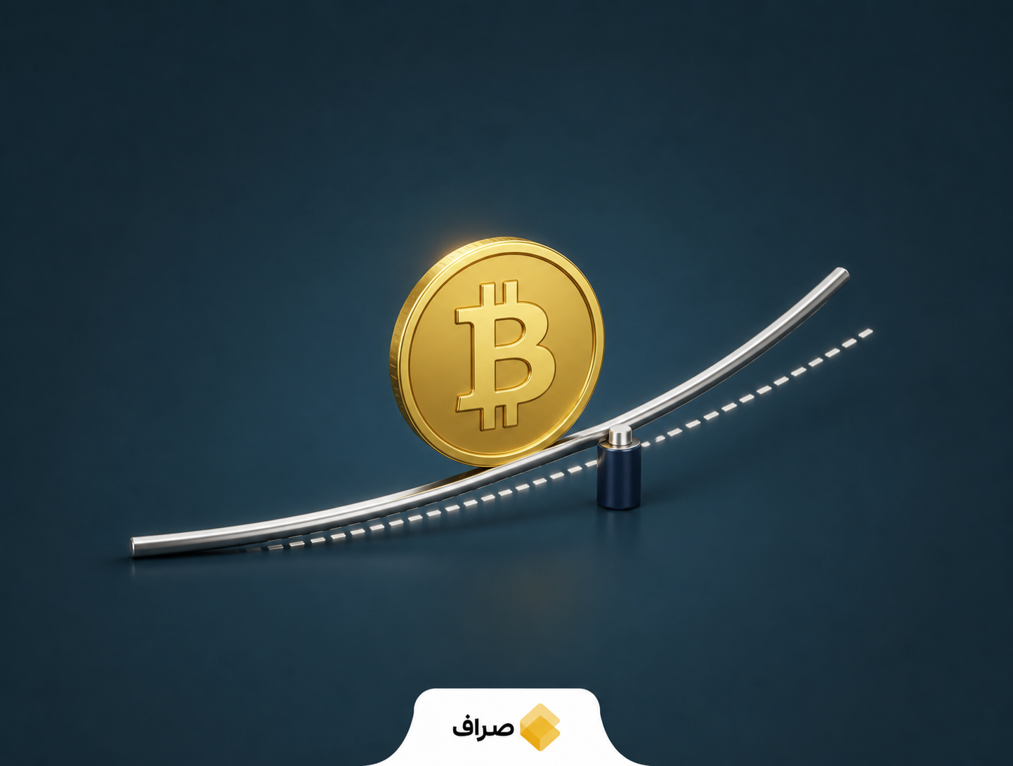 نمودار کف قیمت بیتکوین نزدیک خط حمایت مدل منحنی توانی