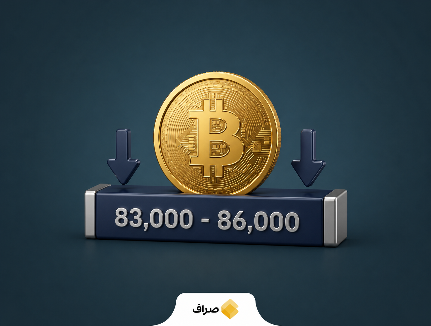 نمودار محدوده معاملات فروش بیت کوین