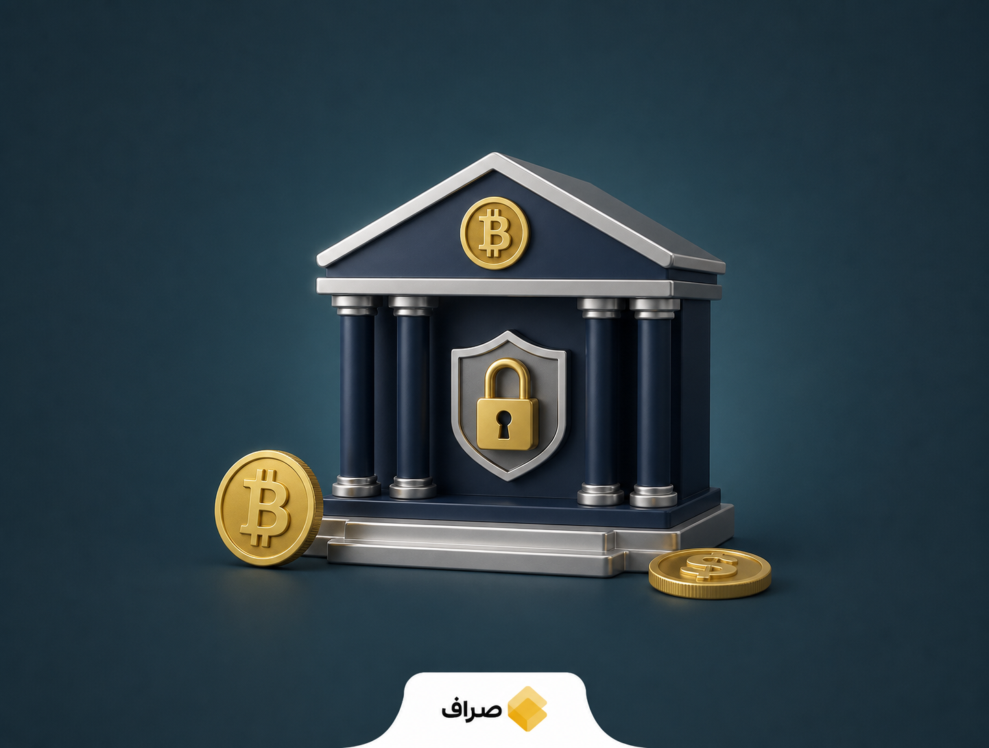 تصویر مفهومی درخواست شرکت بلاک برای تأسیس بانک امانی بیت‌کوین و استیبل‌کوین