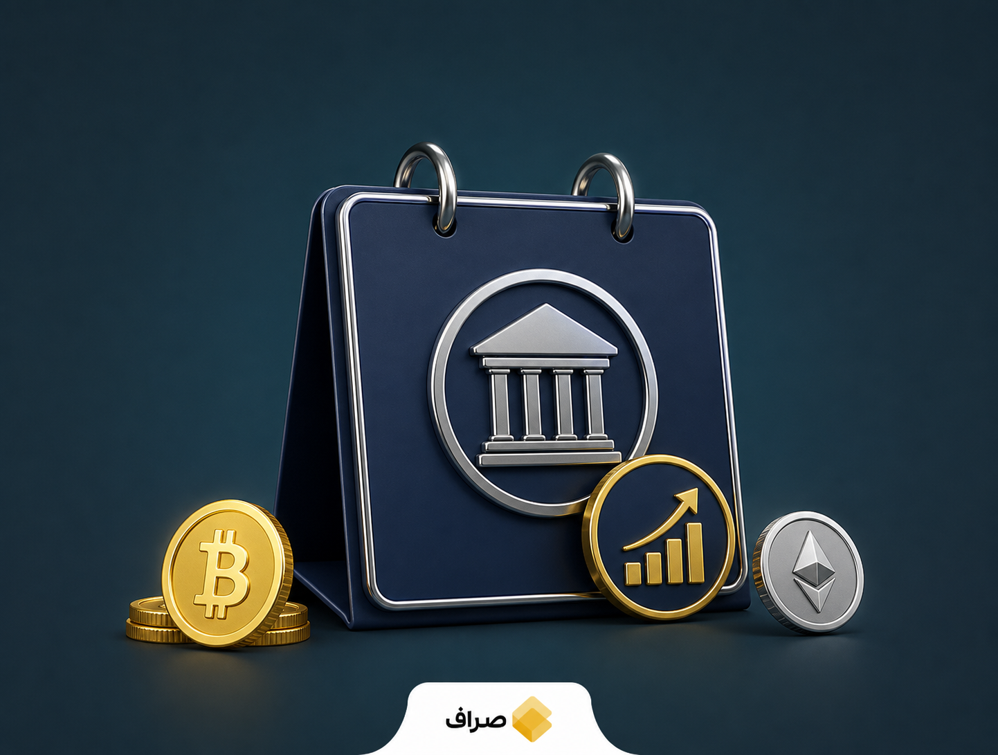 نمودار مفهومی واکنش بازار رمزارز به نرخ بهره آمریکا