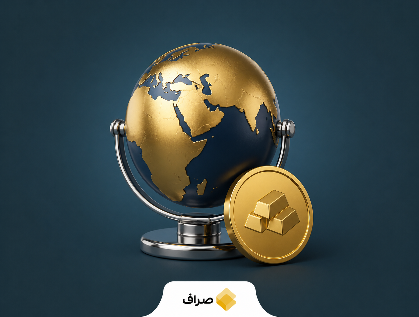 نمایی نمادین از بازار طلا و سکه و نمودار قیمت