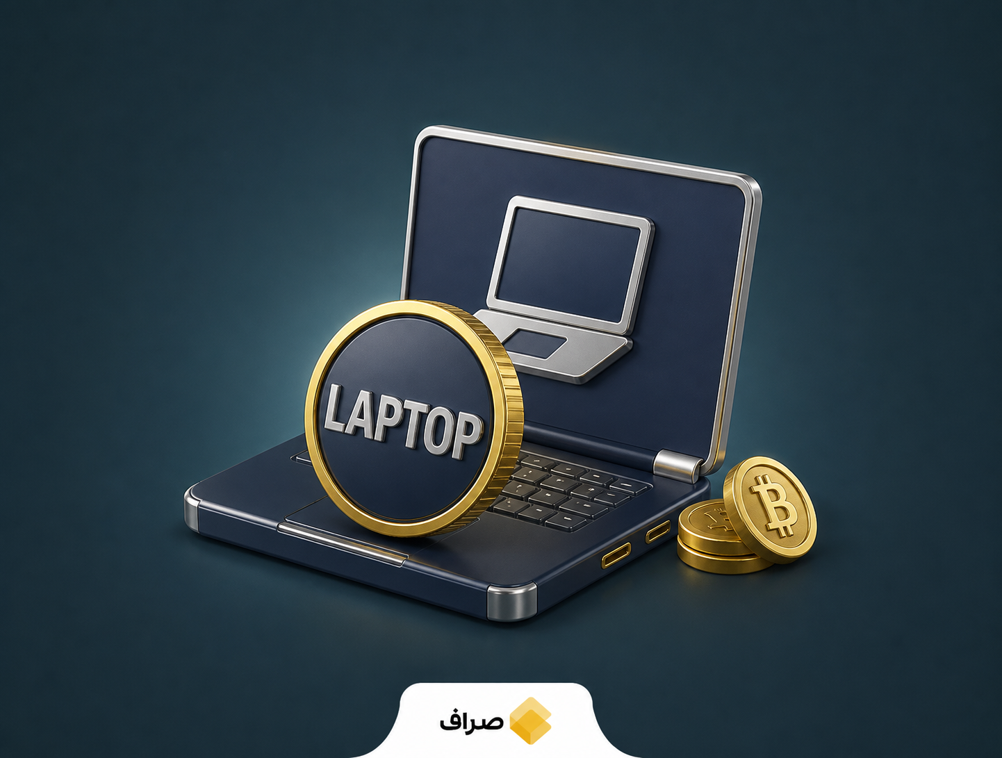 تصویر مفهومی توکن LAPTOP هانتر بایدن روی شبکه بیس