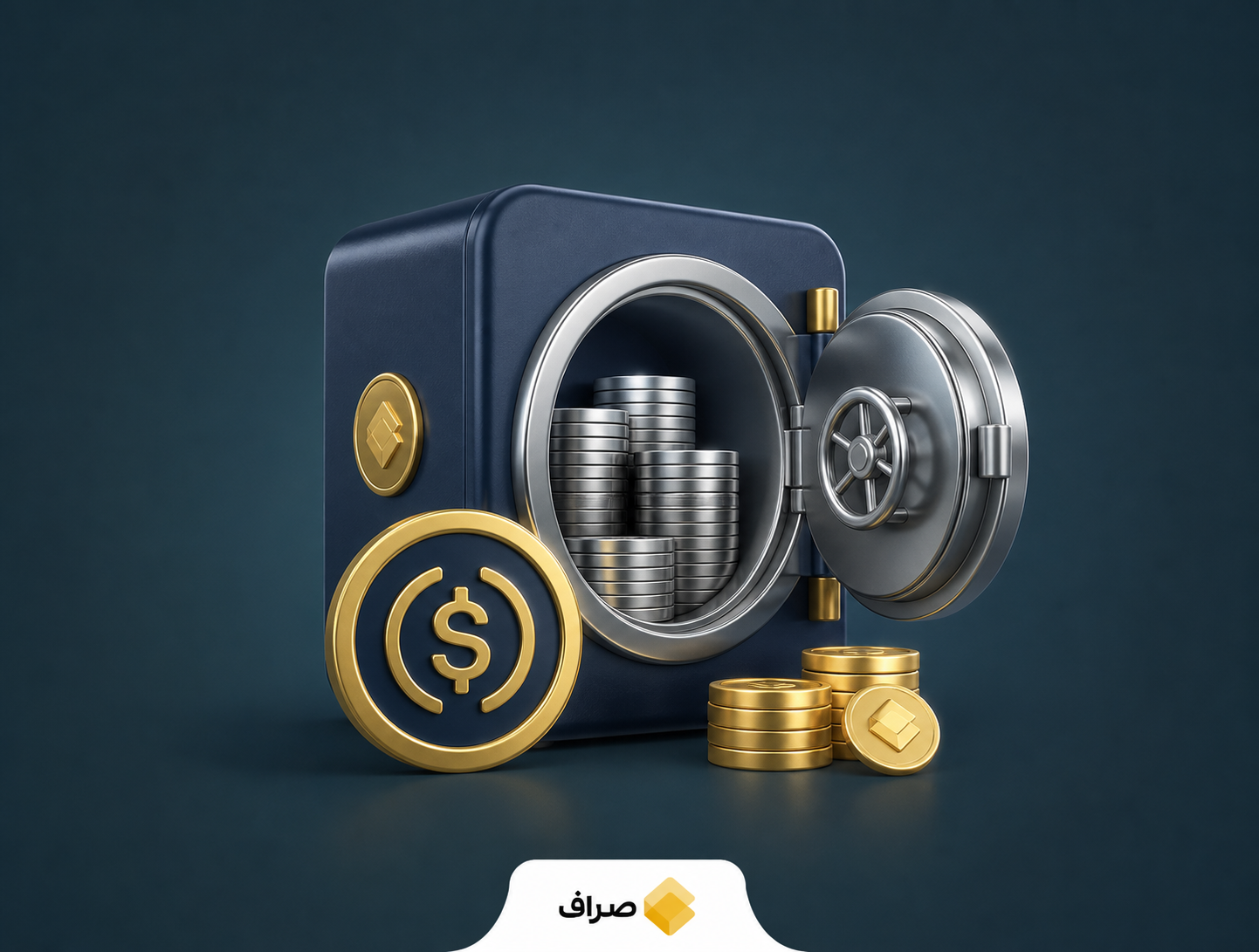 تصویر مفهومی از خزانه و استیبلکوین پامپفان در اکوسیستم سولانا