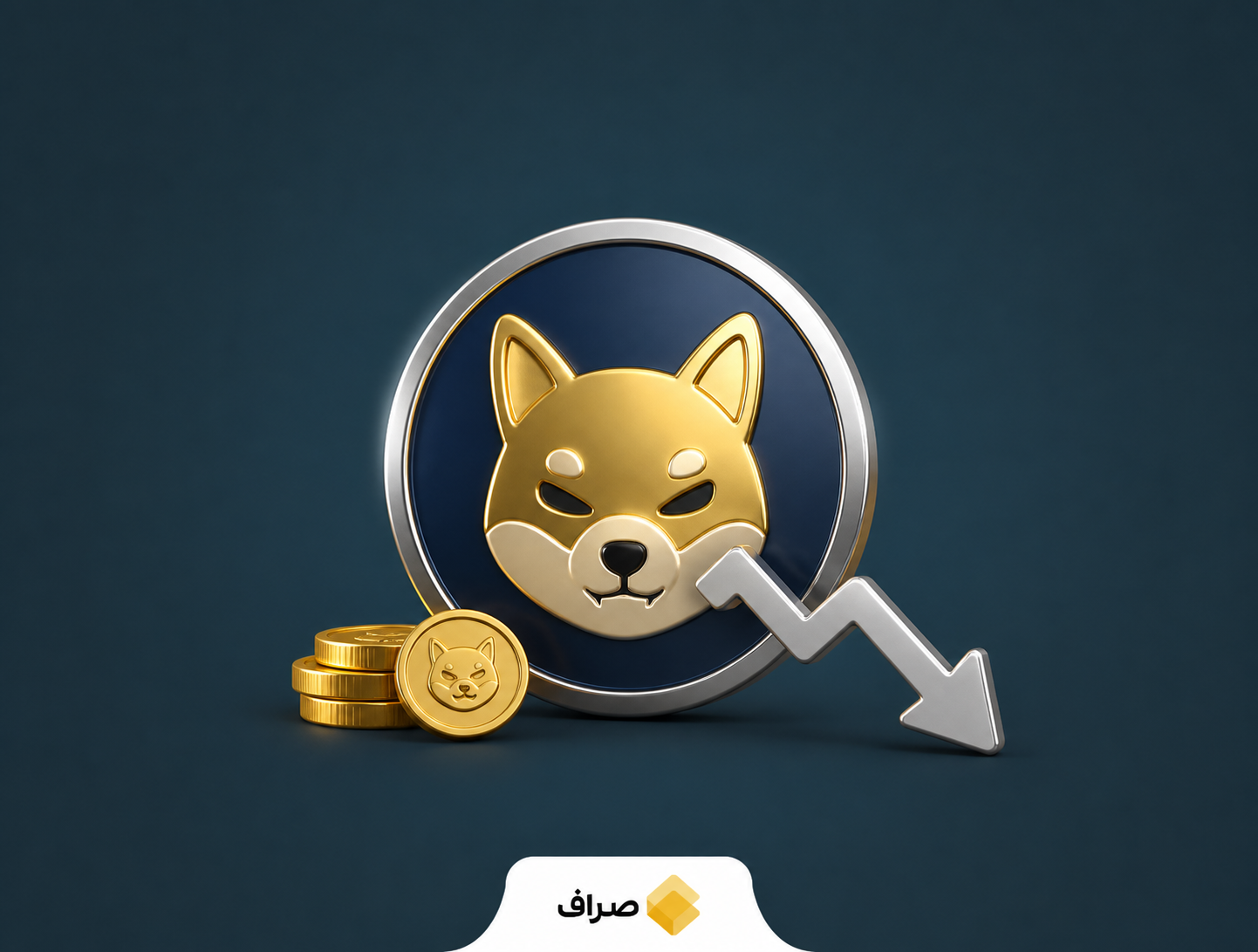 تصویر مفهومی افت قیمت و پیش‌بینی آینده شیبا اینو