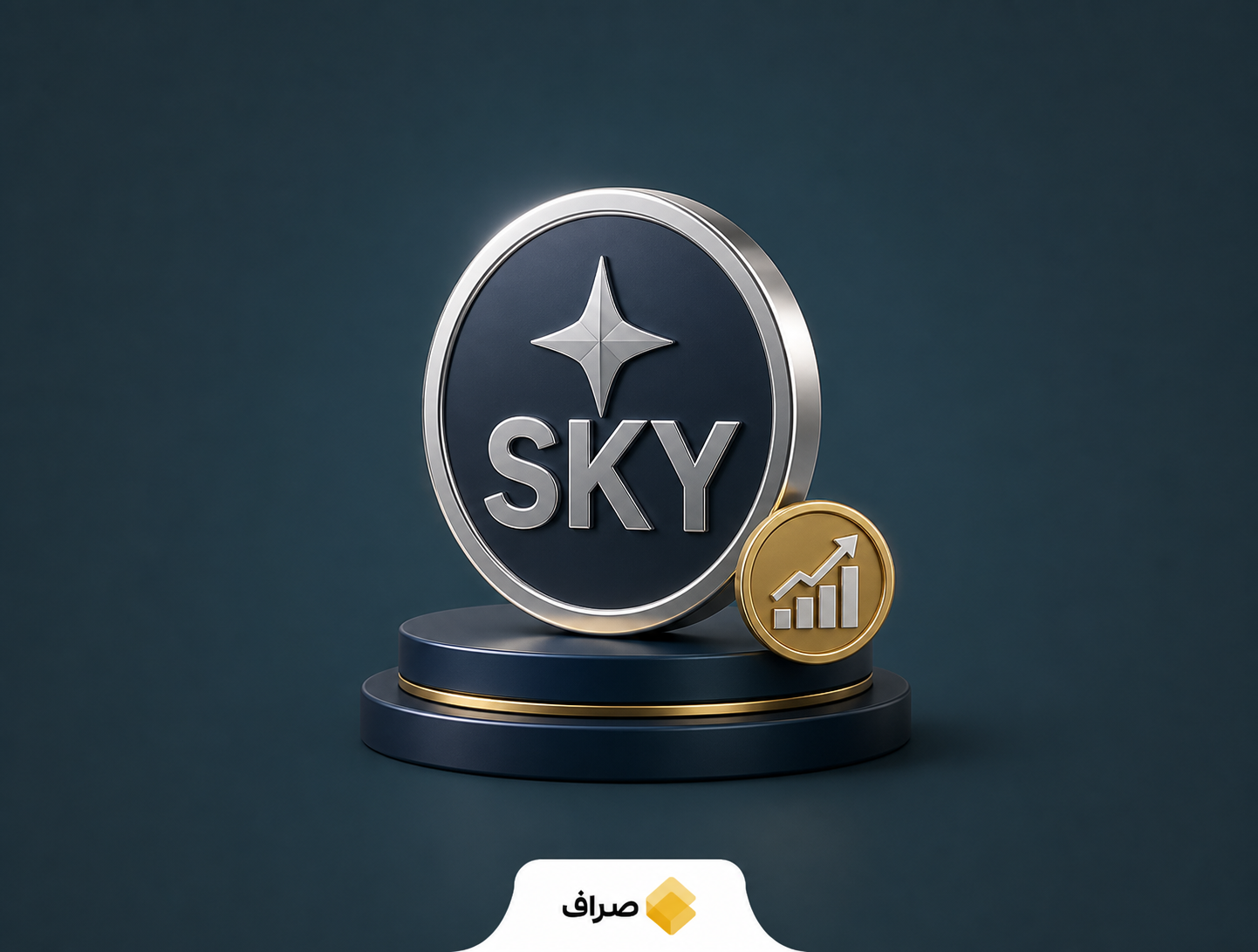 تصویر مفهومی توکن اسکای و پیش‌بینی قیمت آن تا سال ۲۰۲۸