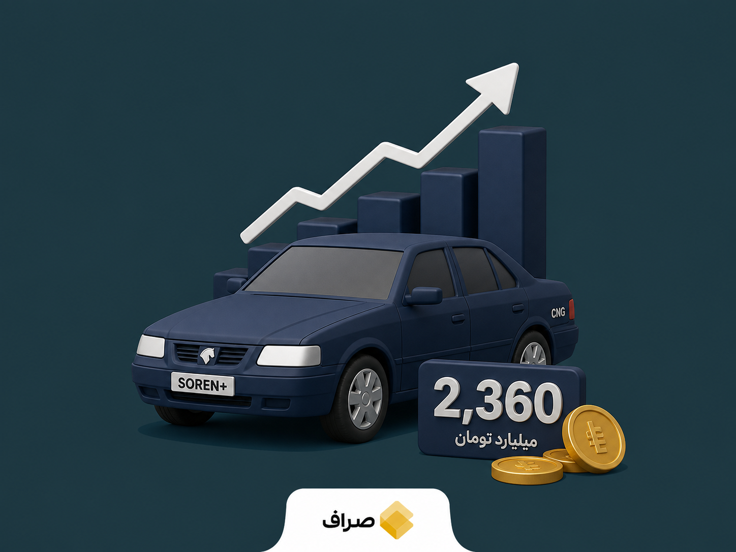 سمند سورن پلاس دوگانه‌سوز در بازار خودرو