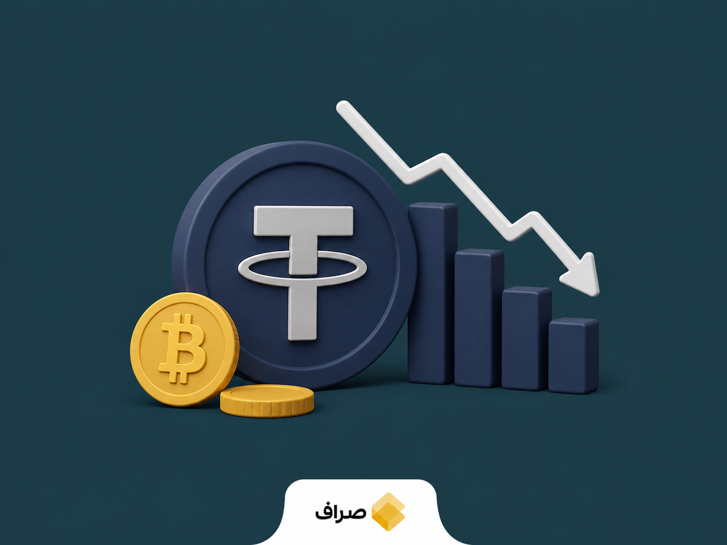 نوسان قیمت تتر و بیت‌کوین در بازار رمزارزها
