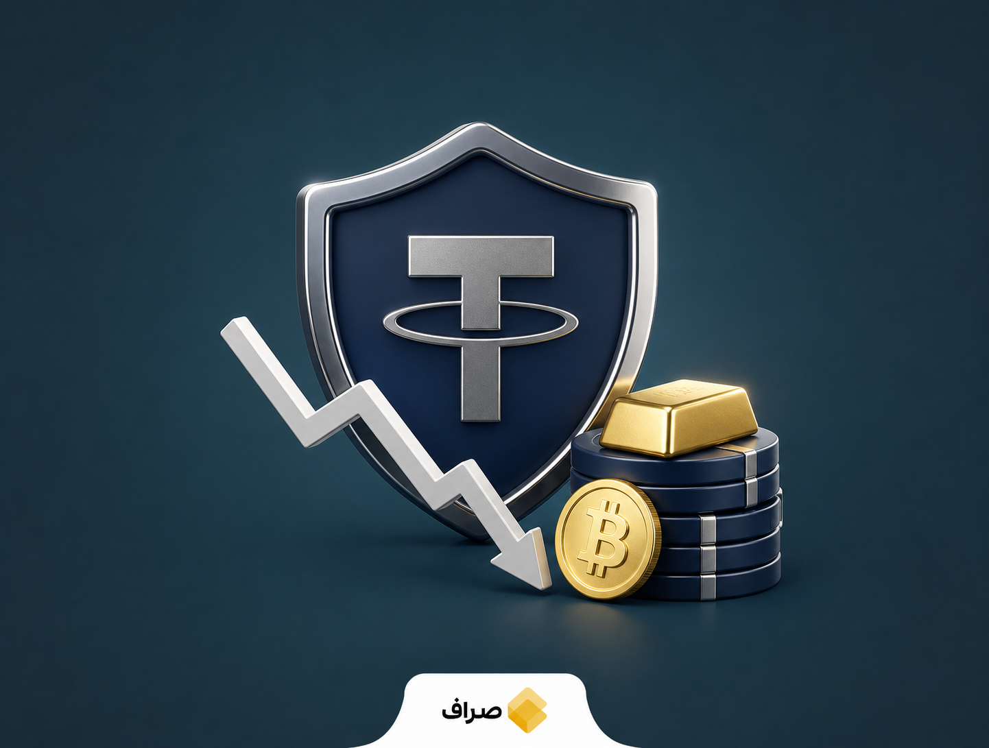 کاهش ذخایر مازاد تتر در سه‌ماهه دوم