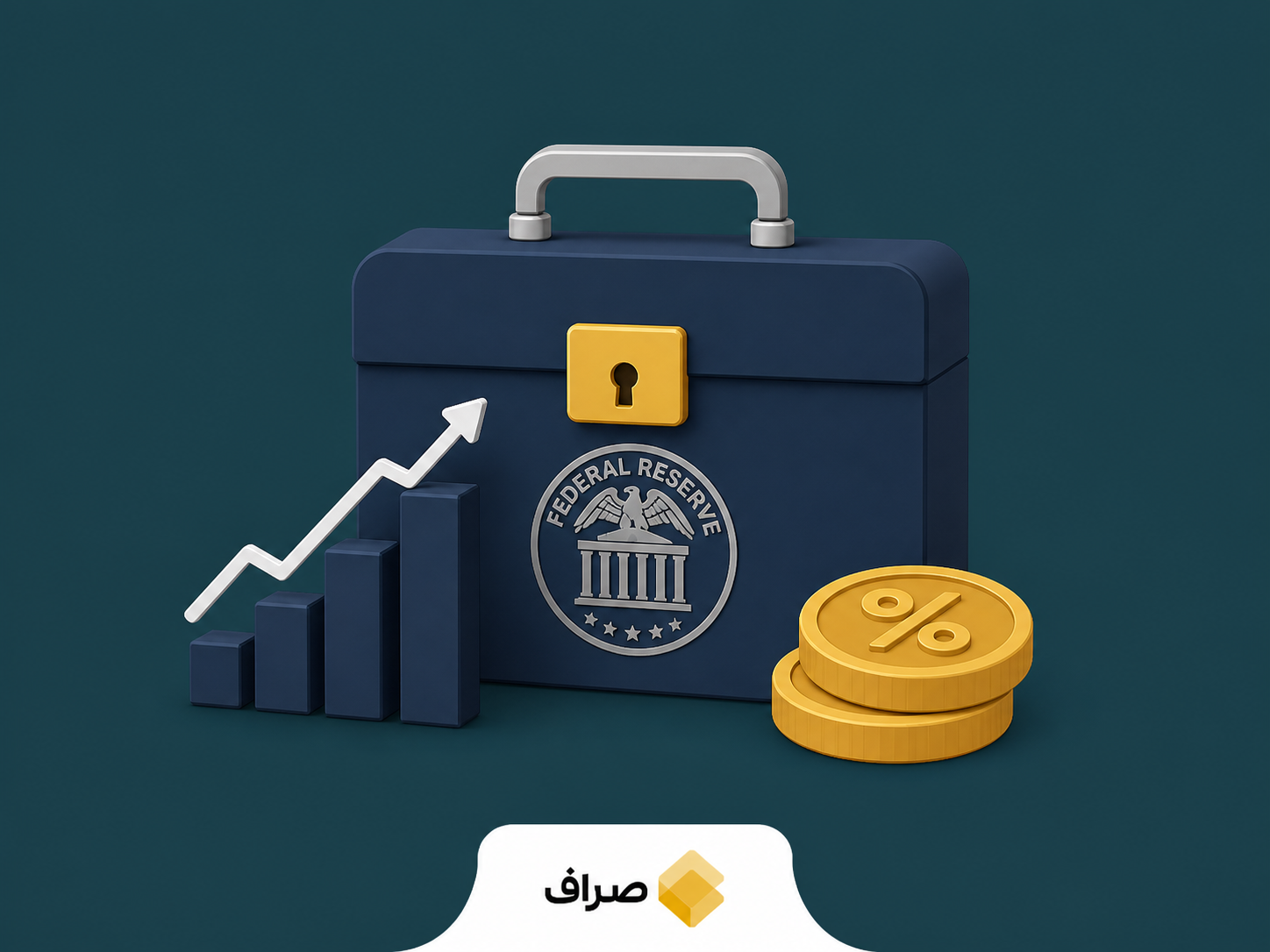 نمودار مفهومی اثر گزارش اشتغال آمریکا بر نرخ بهره، دلار، طلا و بیت‌کوین