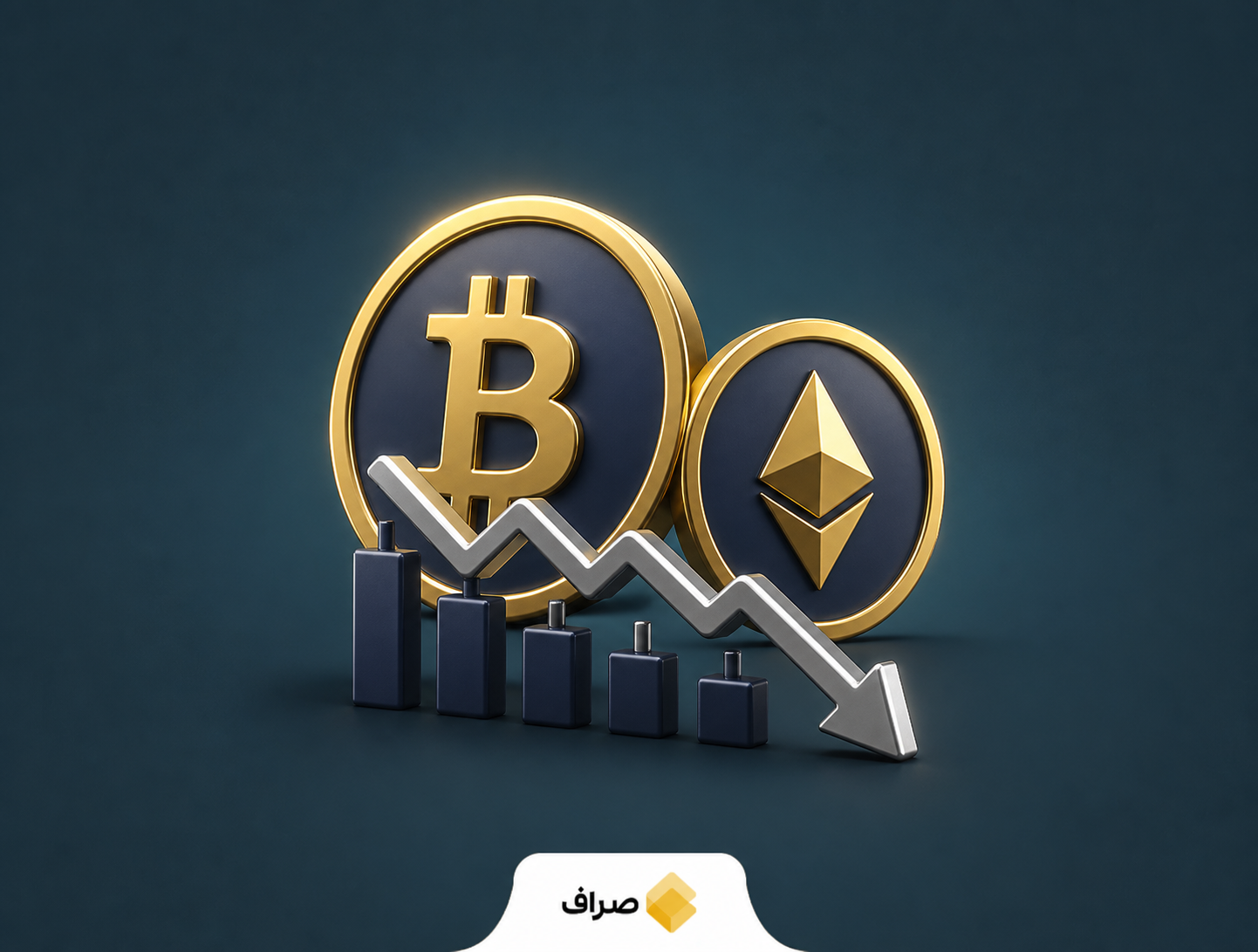 افت بیت کوین و اتریوم در پایان ماه جولای