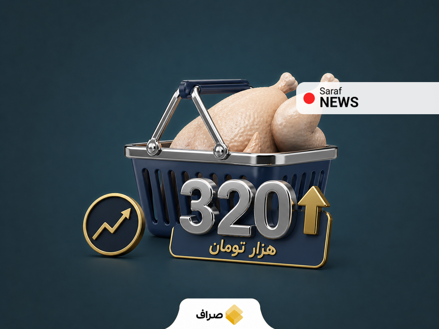 مرغ گرم در بازار تهران و افزایش قیمت آن