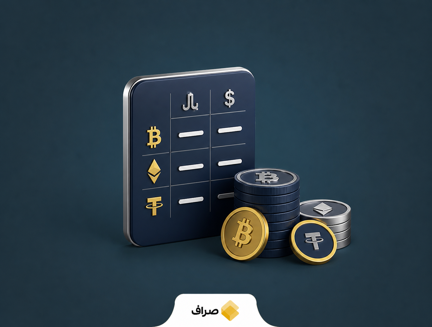 جدول قیمت بیتکوین، اتریوم و تتر در بازار داخلی و جهانی