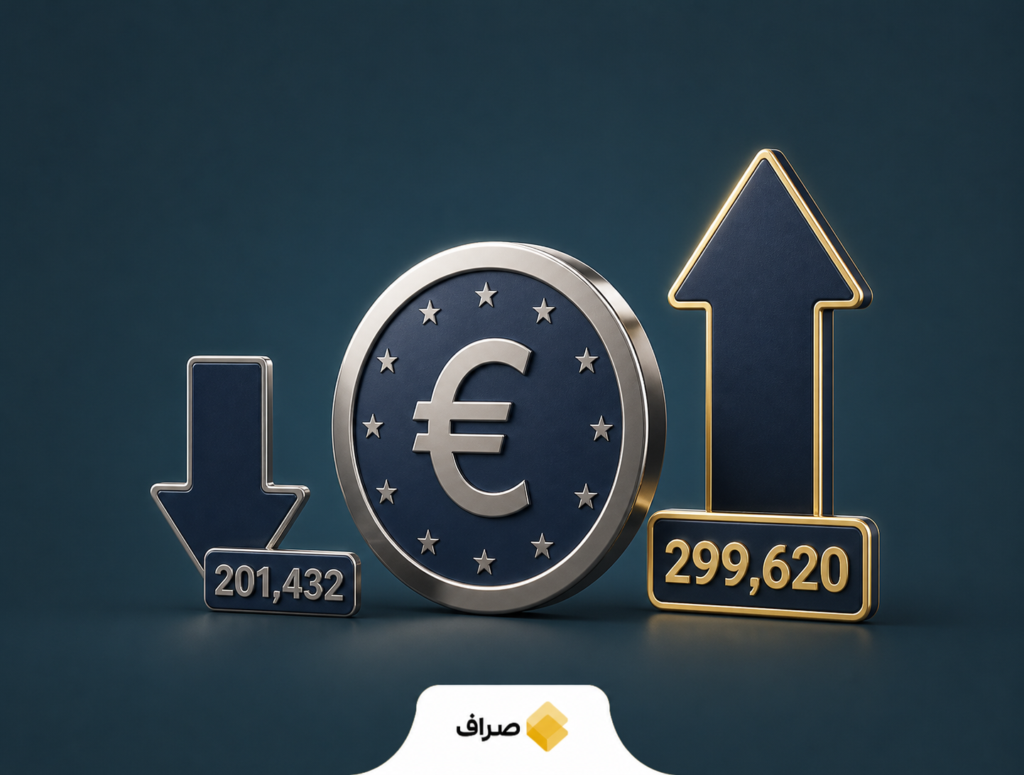 نمایش شکاف نرخ یورو رسمی و بازار آزاد