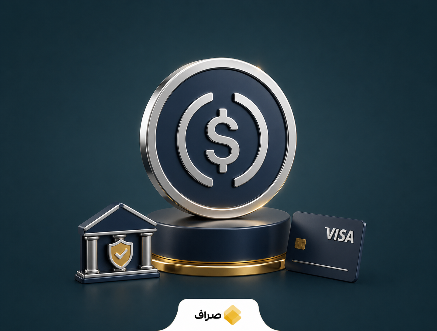 تسویه پرداخت لویدز و ویزا با استیبل‌کوین USDC
