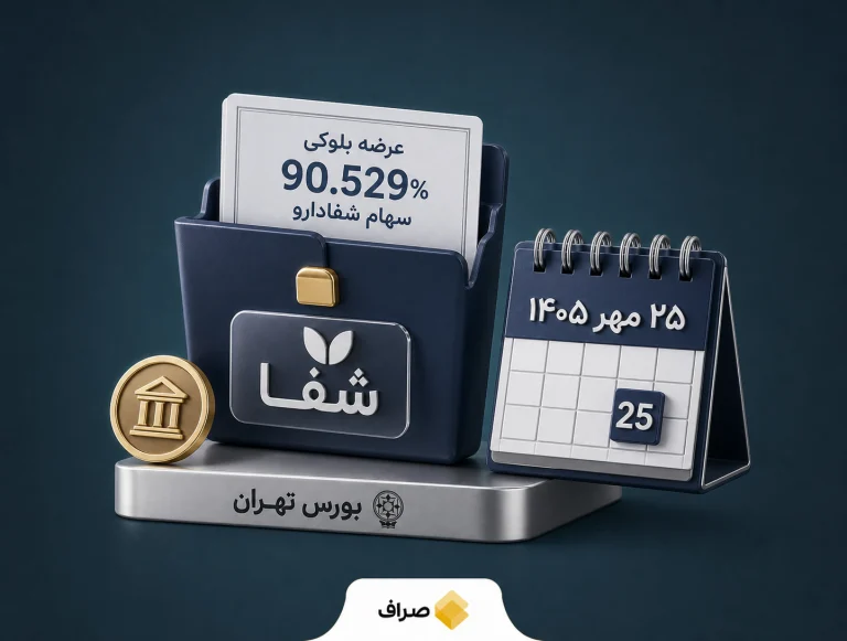 عرضه بلوکی سهام شفادارو توسط بانک ملی ایران در بورس تهران