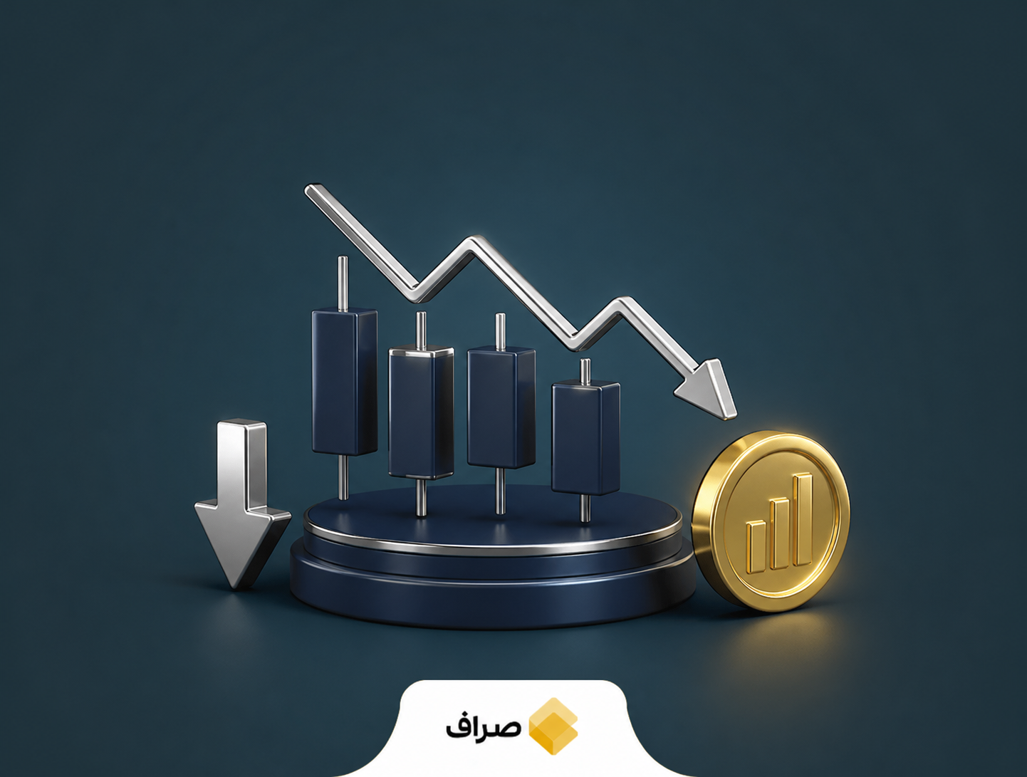 نمایی مفهومی از بورس تهران و افت شاخص کل